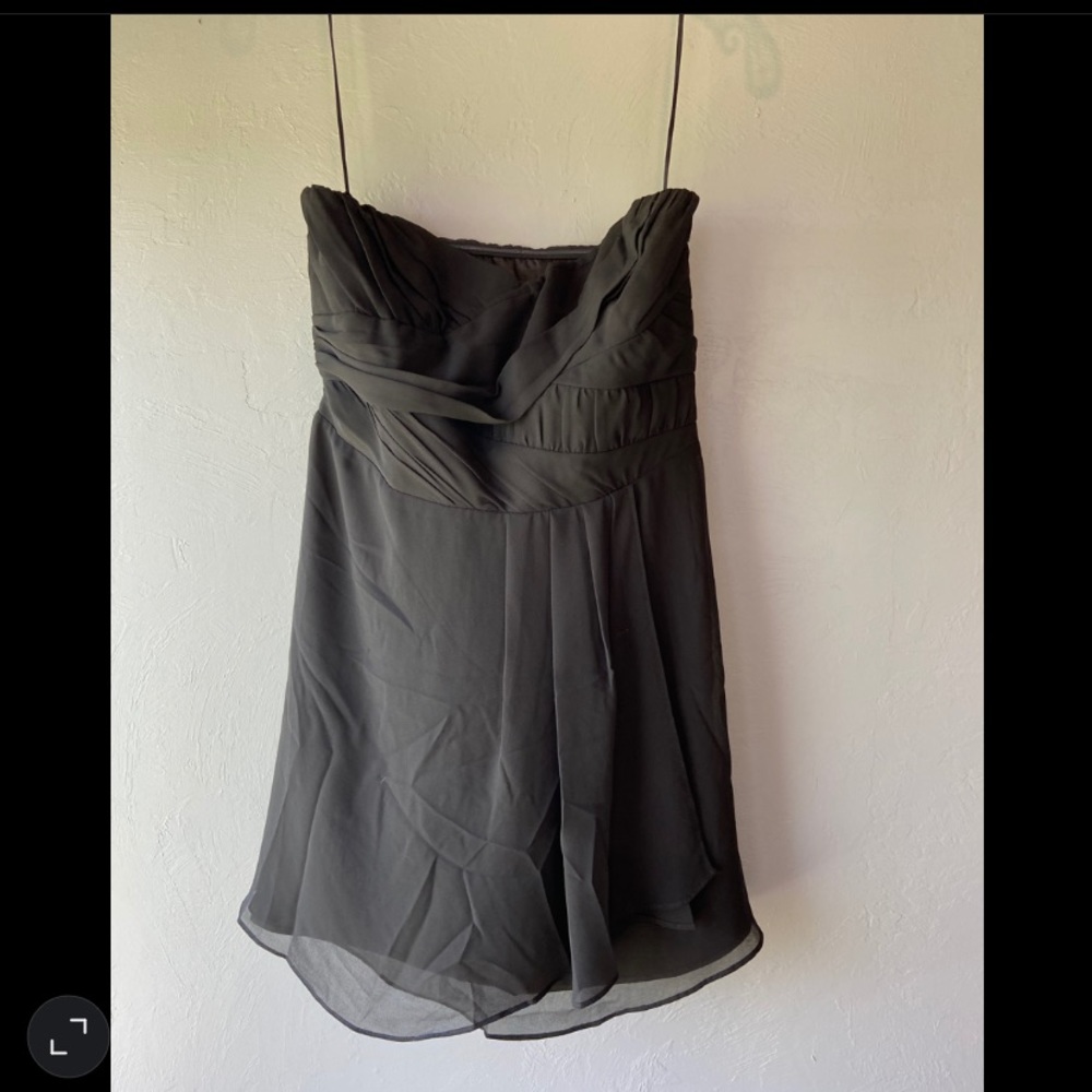 Black strapless Express dress